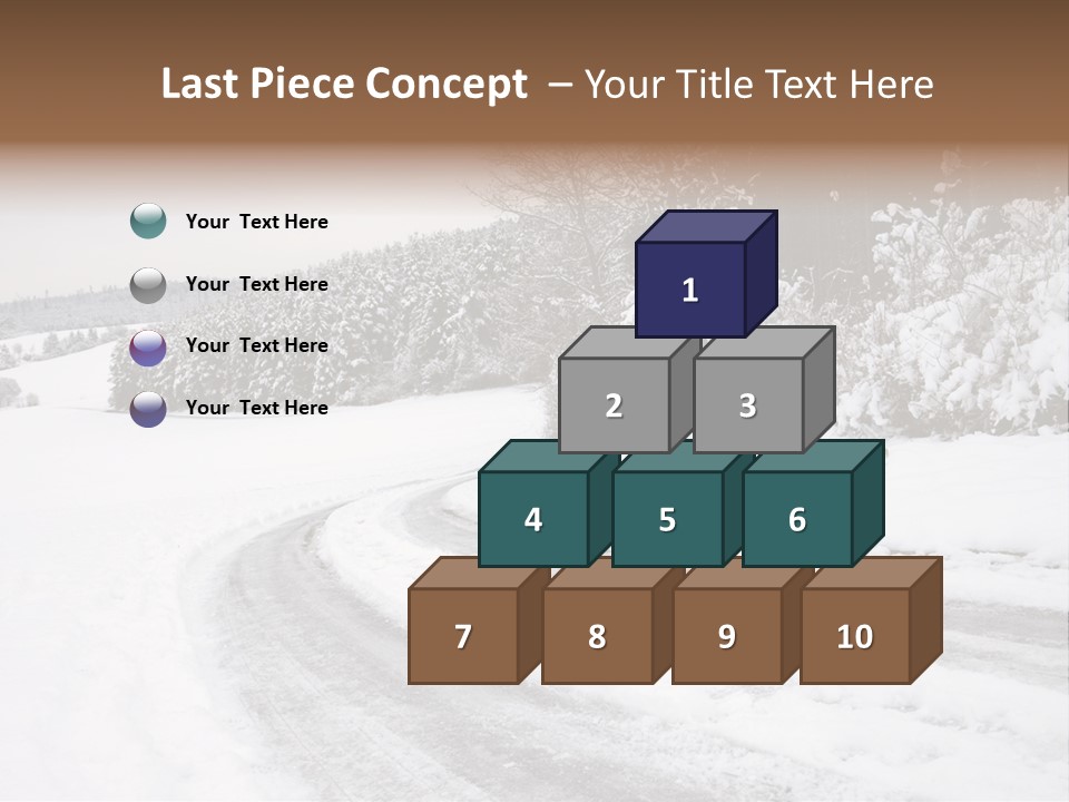 Cold Branch Snow PowerPoint Template