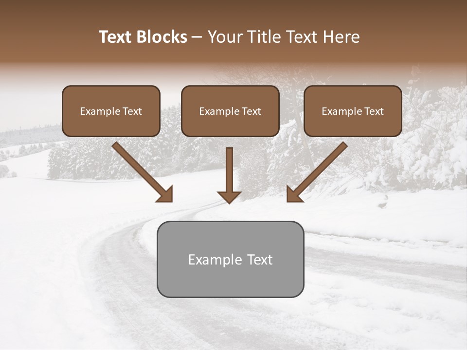 Cold Branch Snow PowerPoint Template