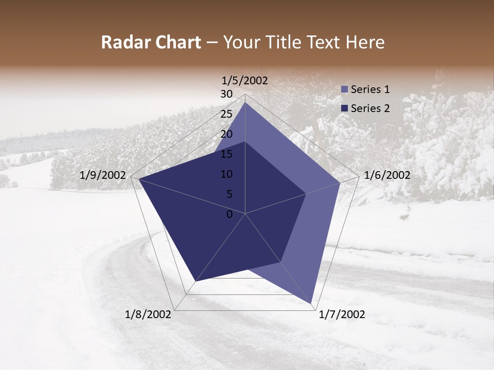 Cold Branch Snow PowerPoint Template