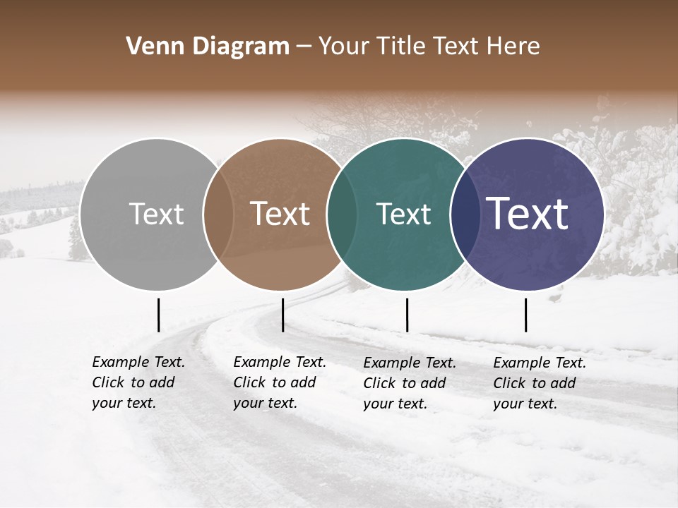 Cold Branch Snow PowerPoint Template