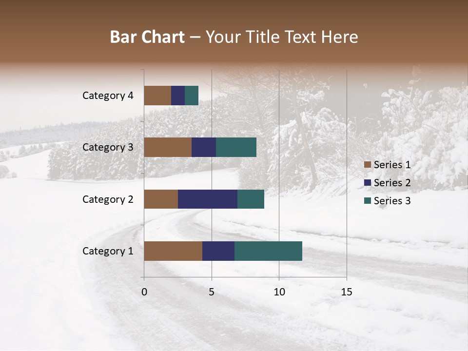 Cold Branch Snow PowerPoint Template