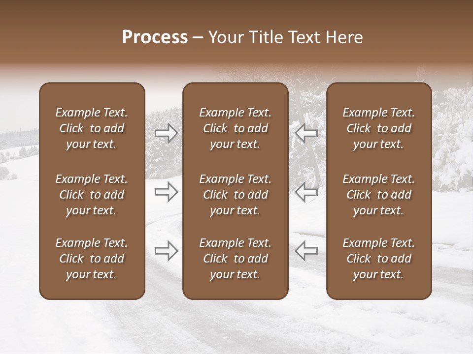 Cold Branch Snow PowerPoint Template