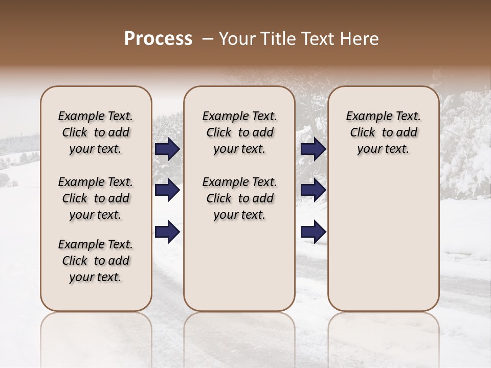 Cold Branch Snow PowerPoint Template