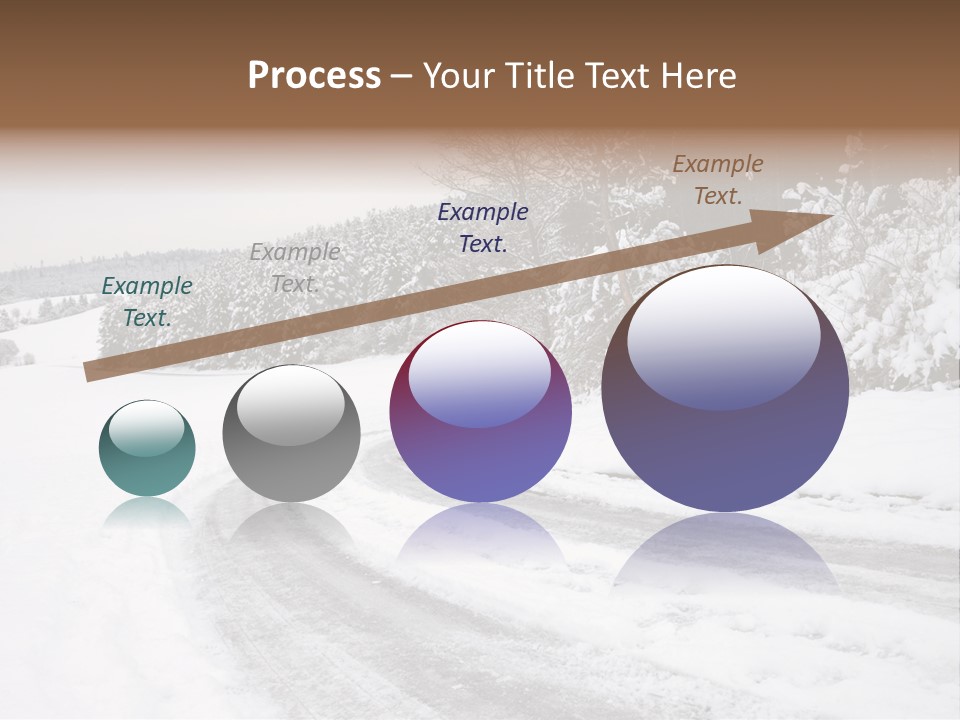 Cold Branch Snow PowerPoint Template