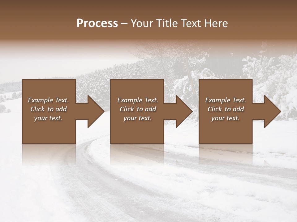 Cold Branch Snow PowerPoint Template