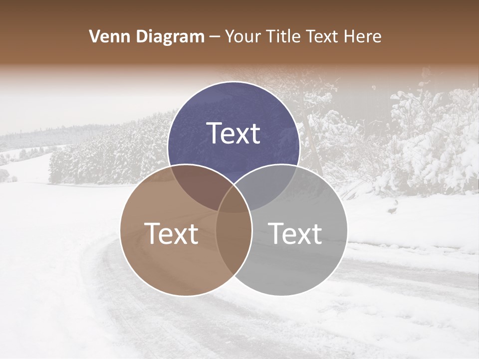 Cold Branch Snow PowerPoint Template