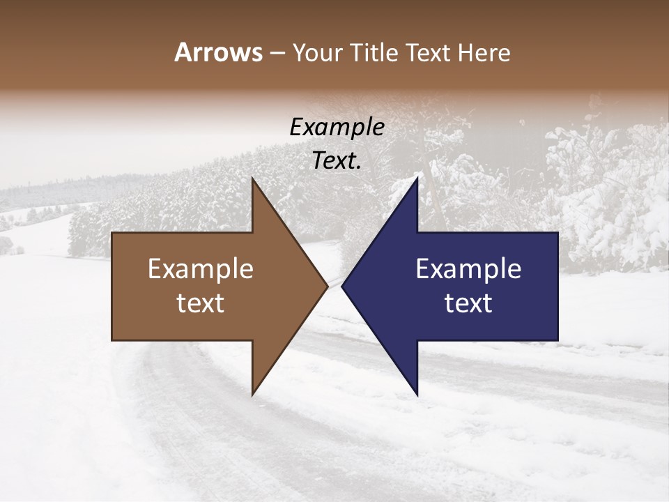 Cold Branch Snow PowerPoint Template