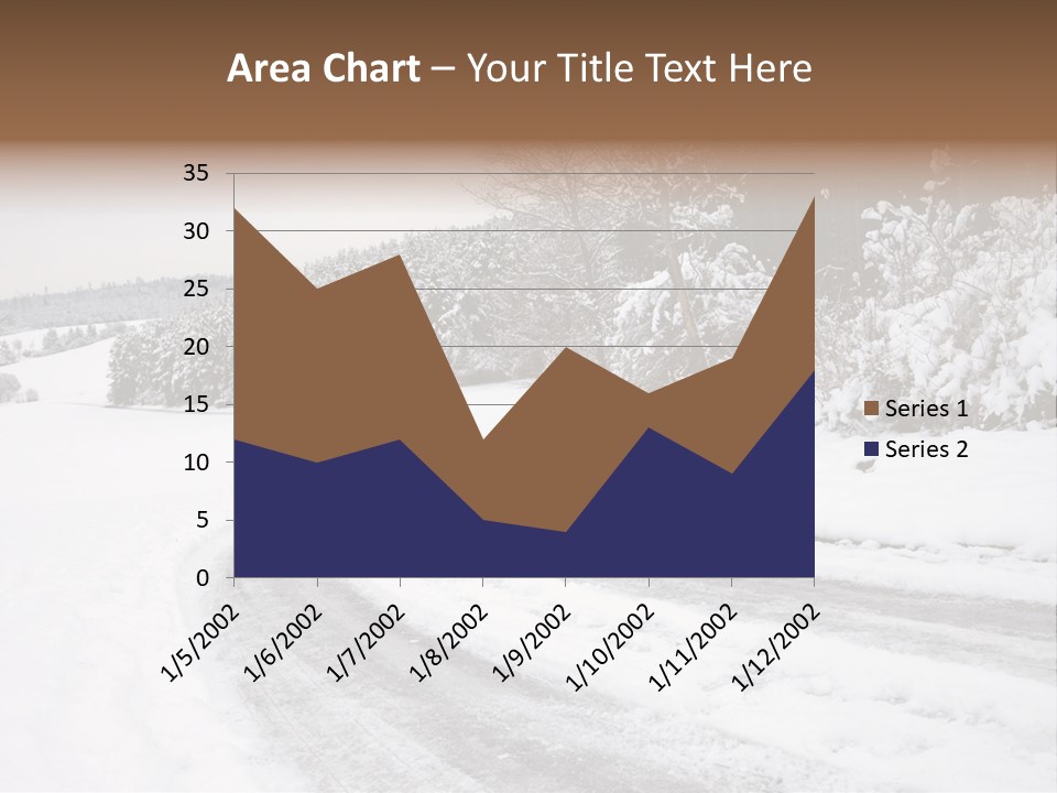 Cold Branch Snow PowerPoint Template
