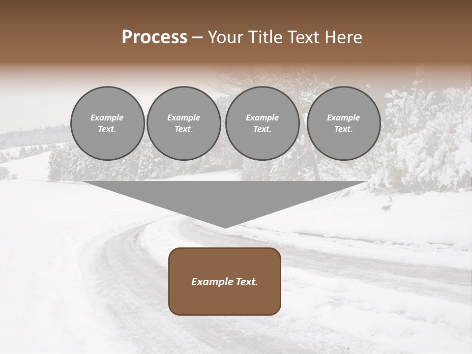 Cold Branch Snow PowerPoint Template