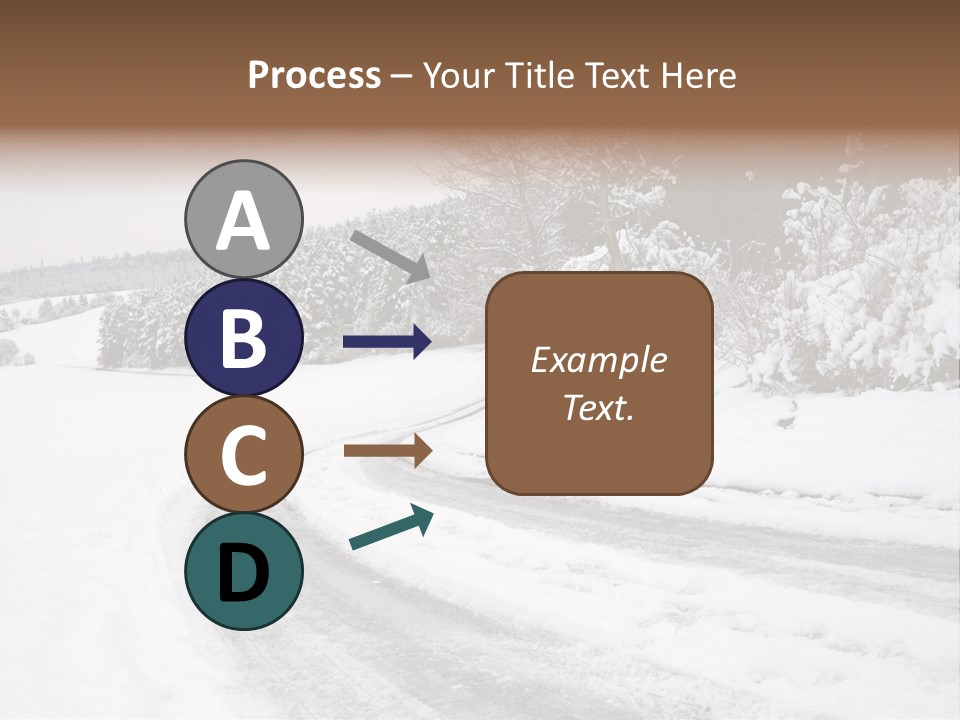 Cold Branch Snow PowerPoint Template