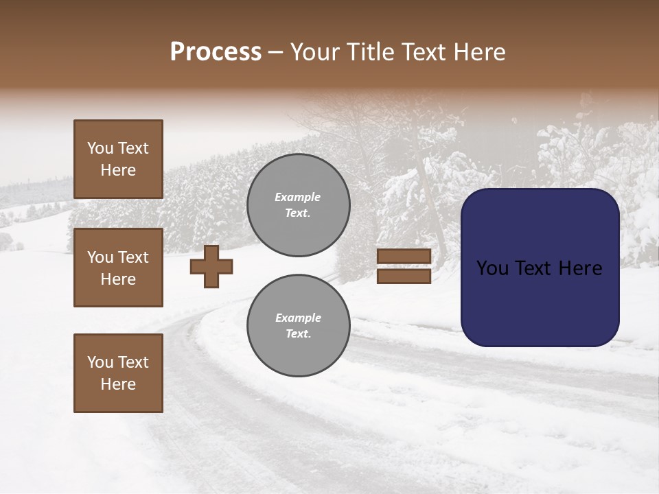 Cold Branch Snow PowerPoint Template