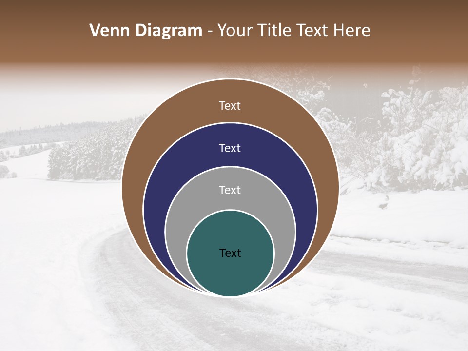Cold Branch Snow PowerPoint Template