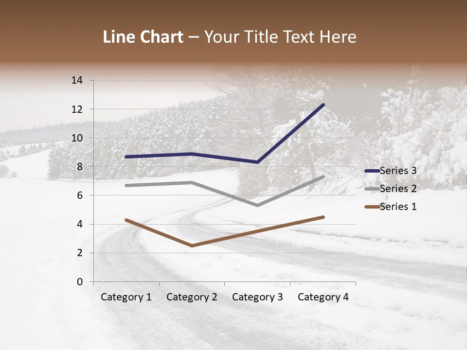 Cold Branch Snow PowerPoint Template