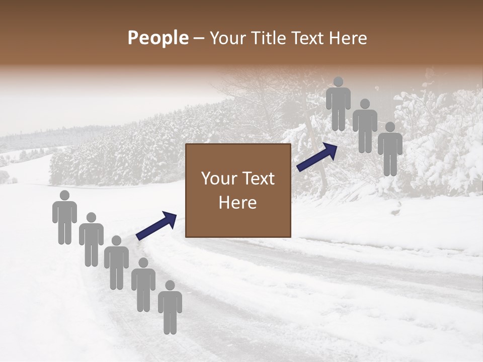 Cold Branch Snow PowerPoint Template