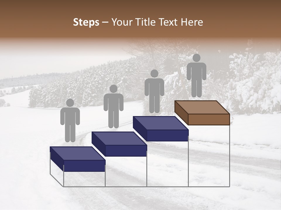 Cold Branch Snow PowerPoint Template