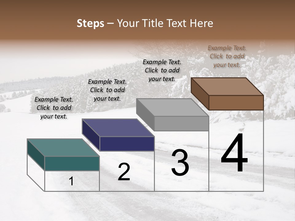 Cold Branch Snow PowerPoint Template