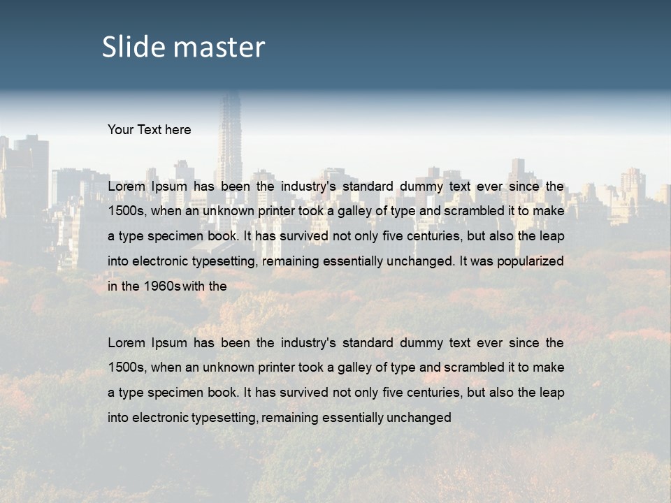 Central Thin Usa PowerPoint Template