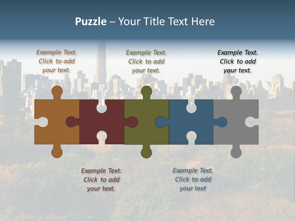 Central Thin Usa PowerPoint Template