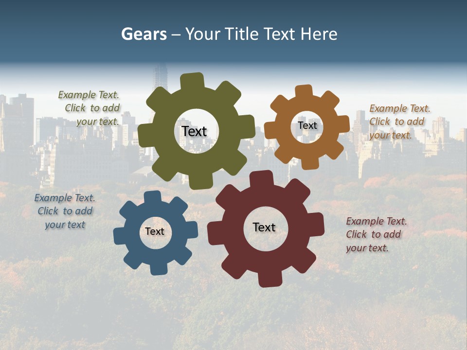 Central Thin Usa PowerPoint Template