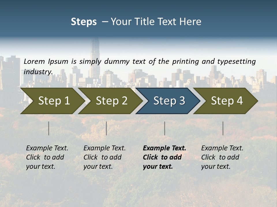 Central Thin Usa PowerPoint Template