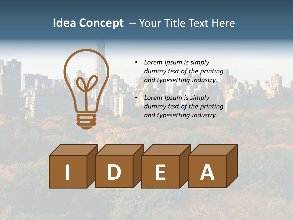Central Thin Usa PowerPoint Template