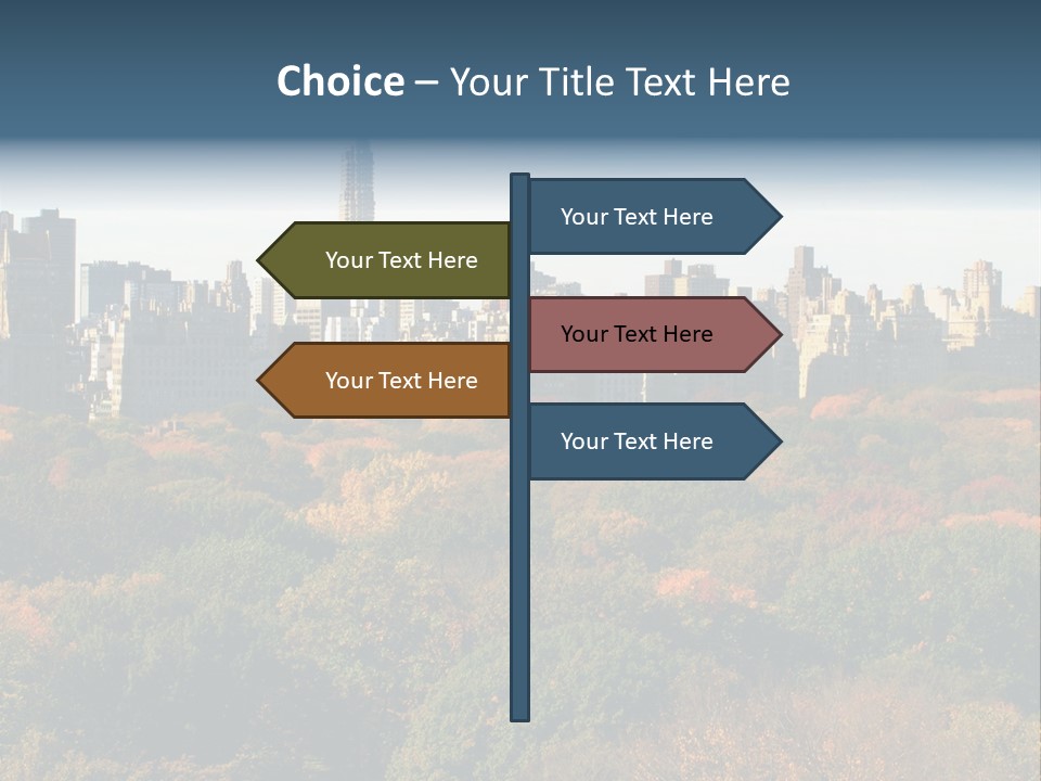 Central Thin Usa PowerPoint Template