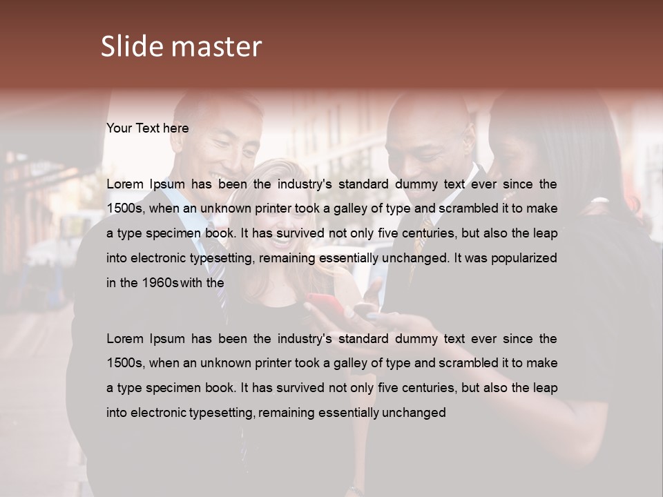Share Business Setting PowerPoint Template