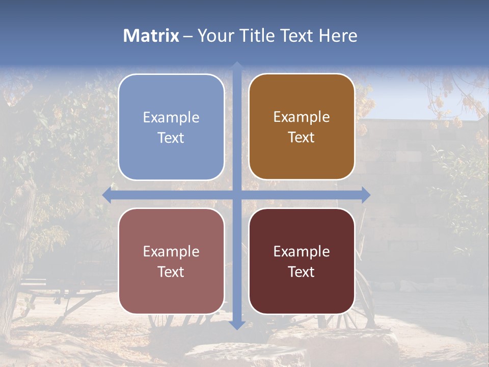 Pastoral Courtyard Turkey PowerPoint Template