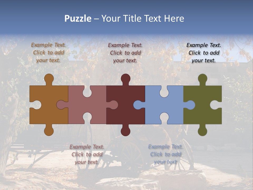 Pastoral Courtyard Turkey PowerPoint Template