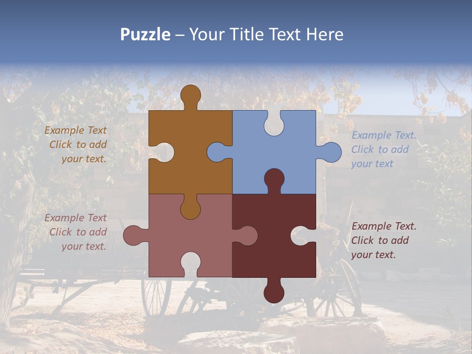 Pastoral Courtyard Turkey PowerPoint Template