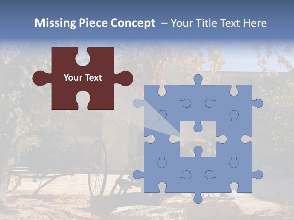 Pastoral Courtyard Turkey PowerPoint Template