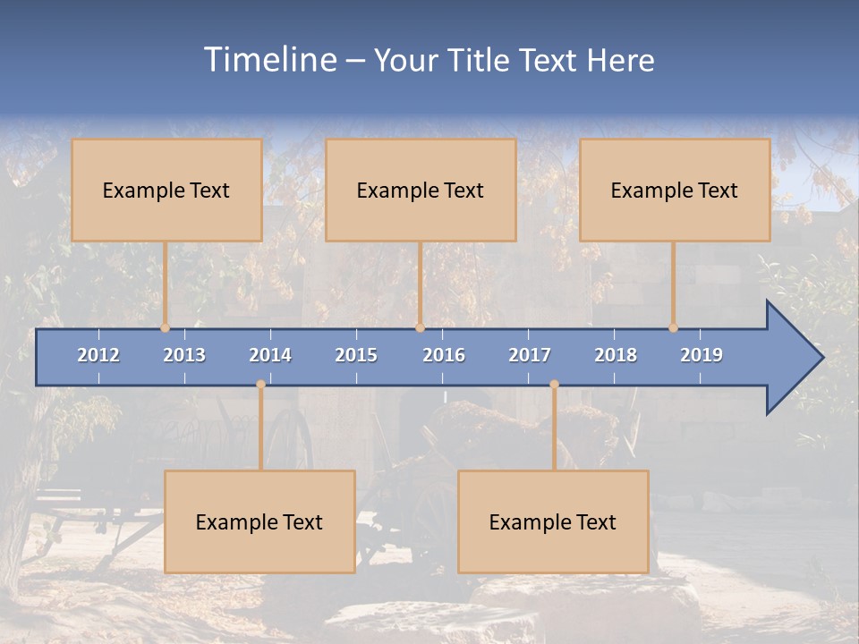 Pastoral Courtyard Turkey PowerPoint Template