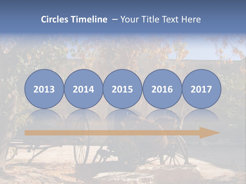 Pastoral Courtyard Turkey PowerPoint Template