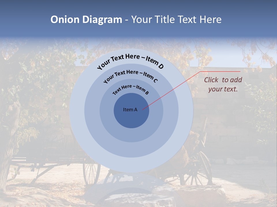 Pastoral Courtyard Turkey PowerPoint Template