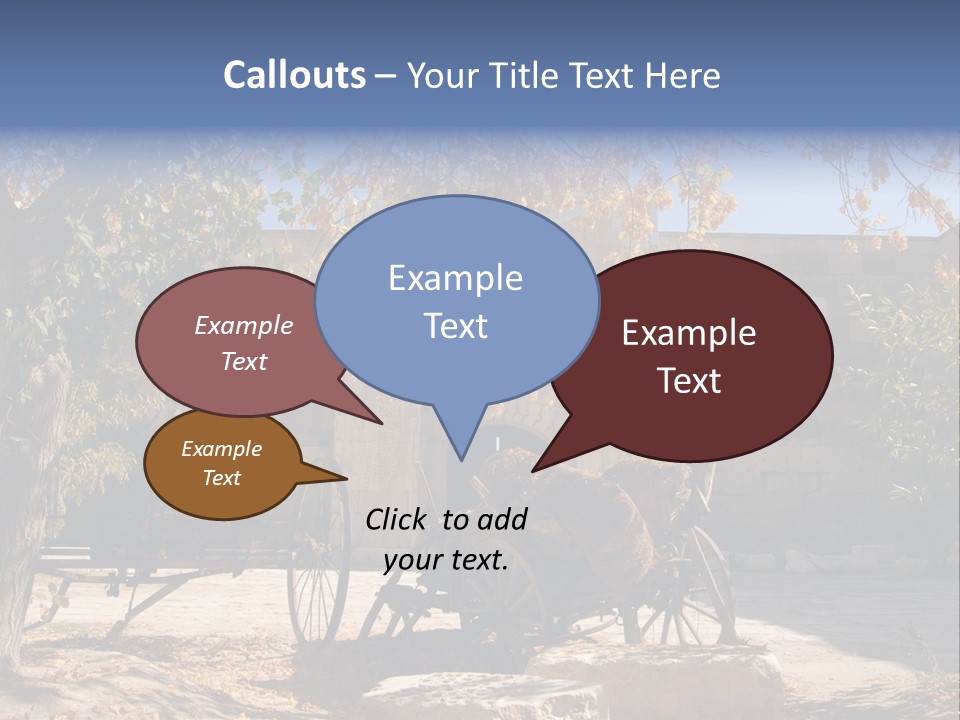 Pastoral Courtyard Turkey PowerPoint Template