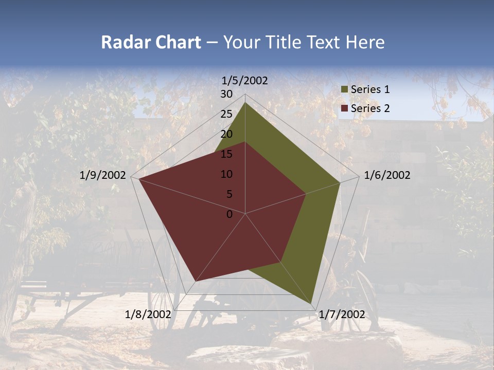 Pastoral Courtyard Turkey PowerPoint Template