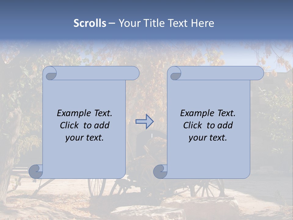 Pastoral Courtyard Turkey PowerPoint Template