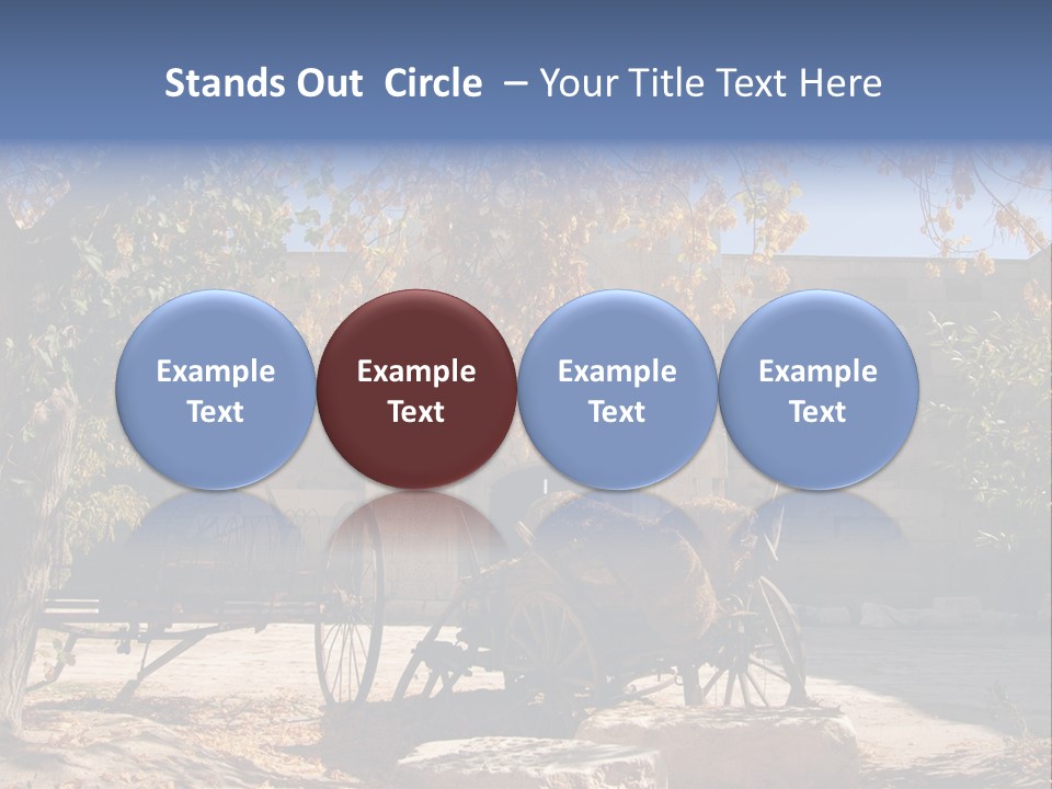 Pastoral Courtyard Turkey PowerPoint Template