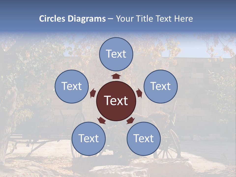 Pastoral Courtyard Turkey PowerPoint Template