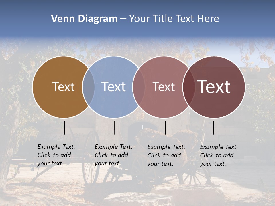Pastoral Courtyard Turkey PowerPoint Template