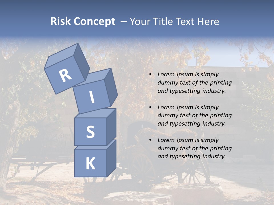 Pastoral Courtyard Turkey PowerPoint Template