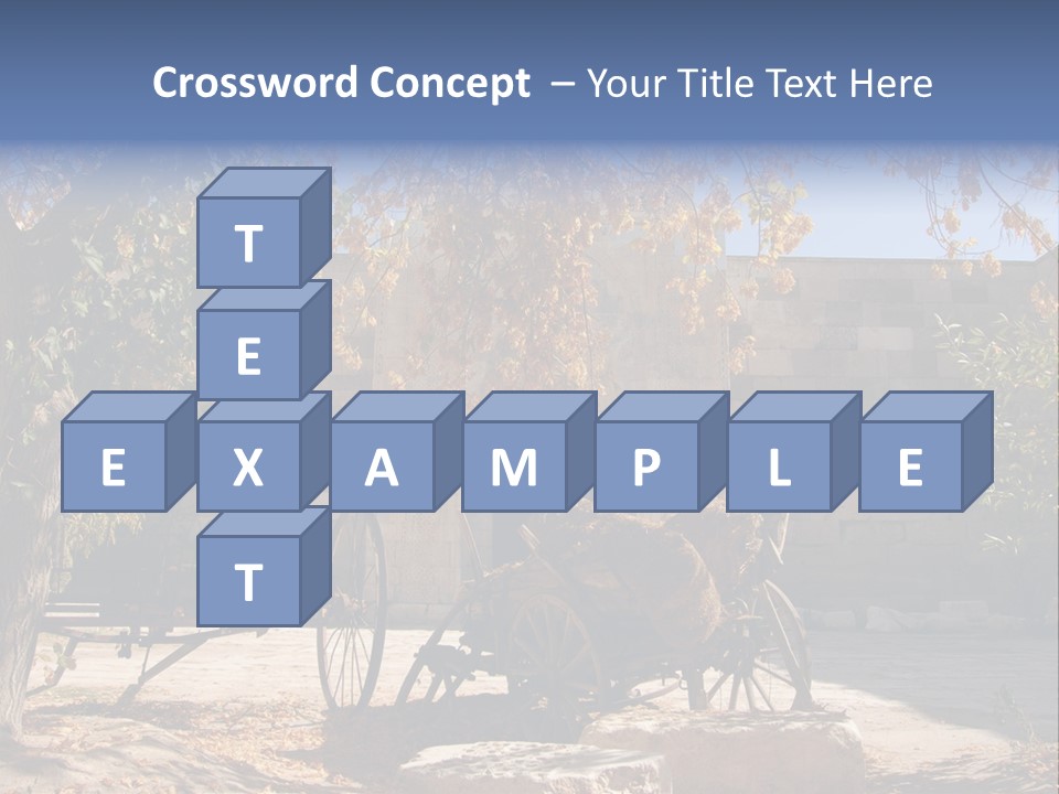 Pastoral Courtyard Turkey PowerPoint Template