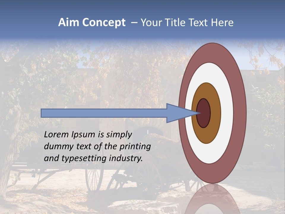 Pastoral Courtyard Turkey PowerPoint Template