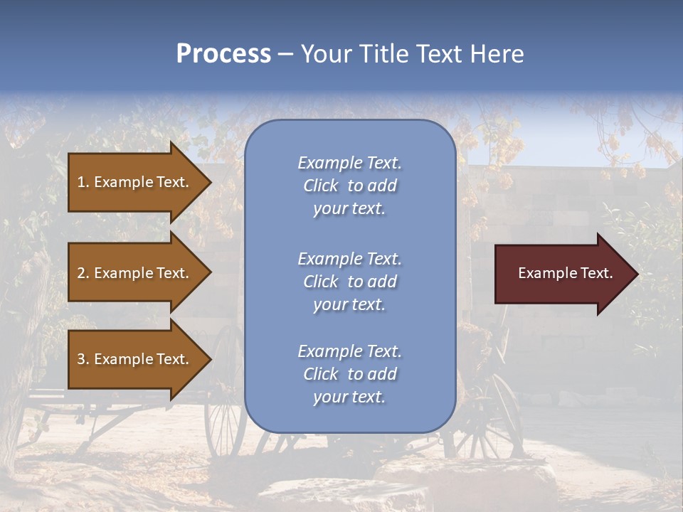 Pastoral Courtyard Turkey PowerPoint Template