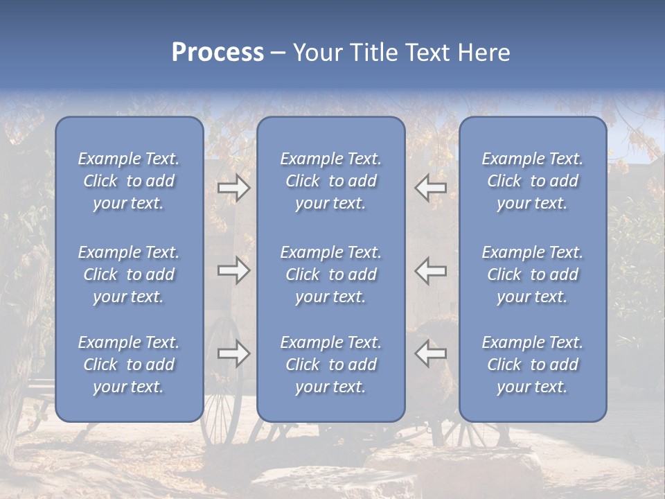 Pastoral Courtyard Turkey PowerPoint Template