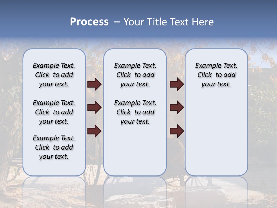 Pastoral Courtyard Turkey PowerPoint Template