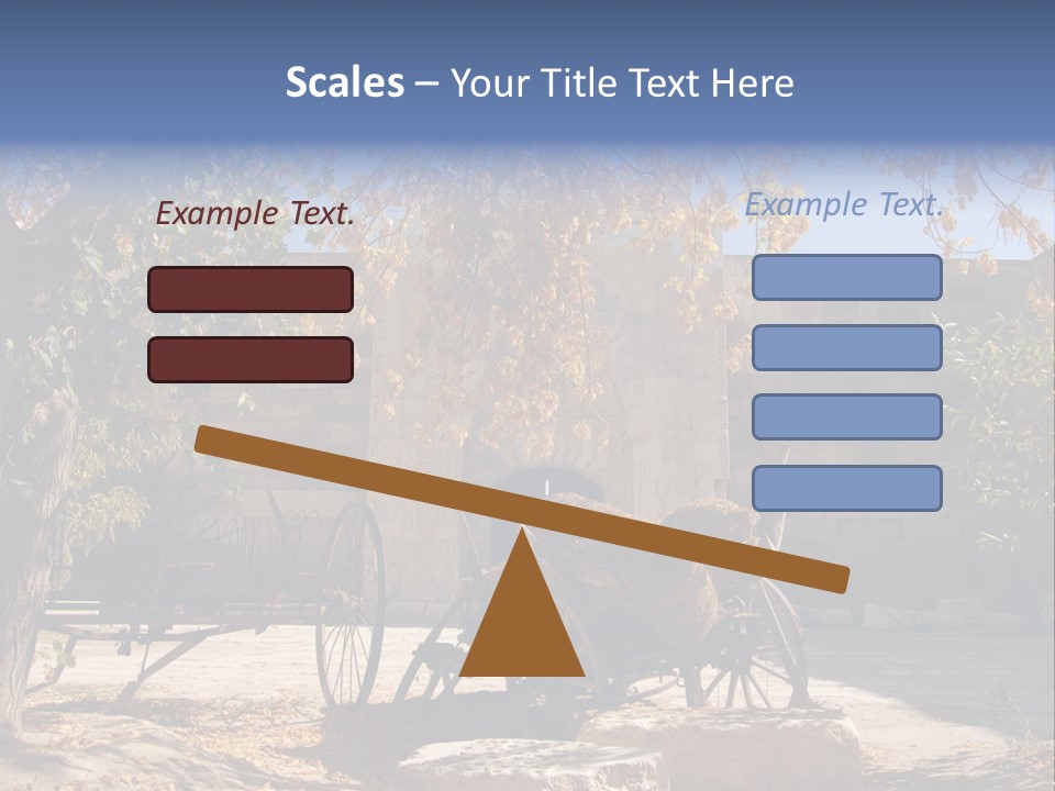Pastoral Courtyard Turkey PowerPoint Template