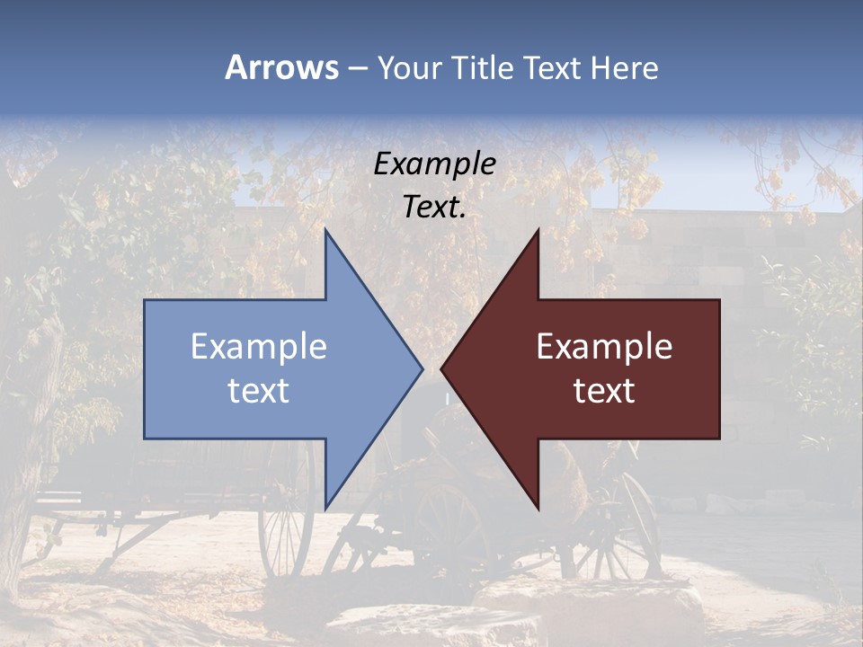 Pastoral Courtyard Turkey PowerPoint Template