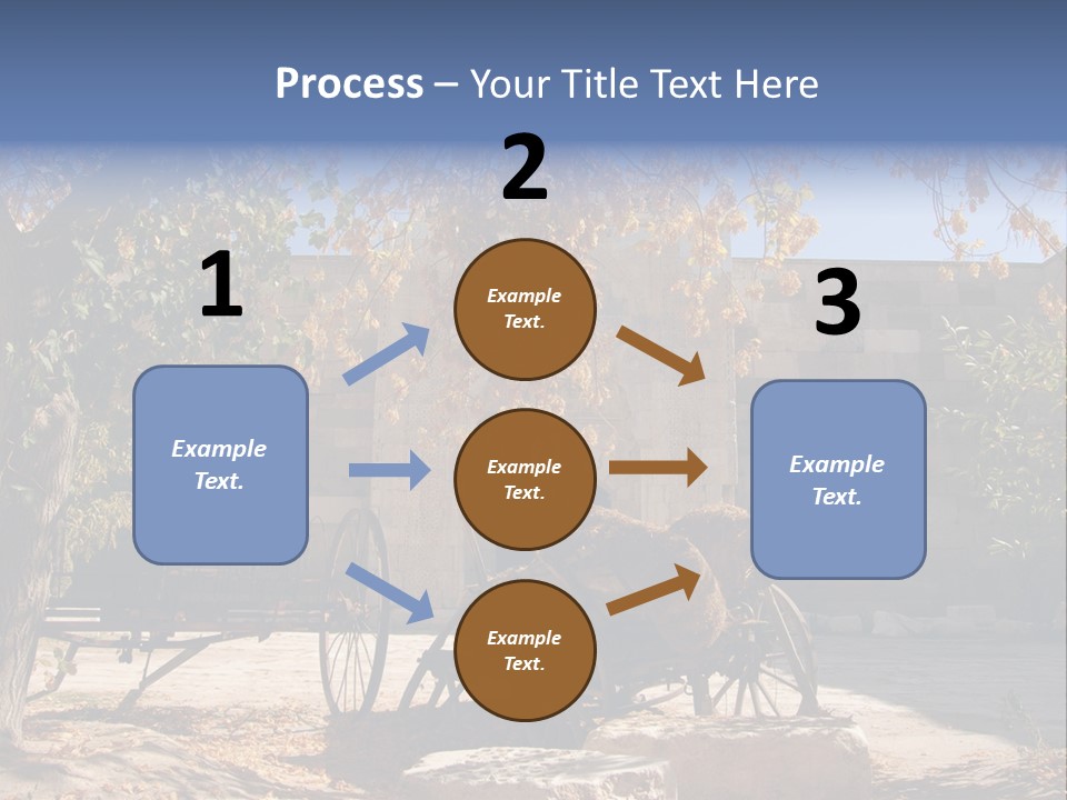 Pastoral Courtyard Turkey PowerPoint Template