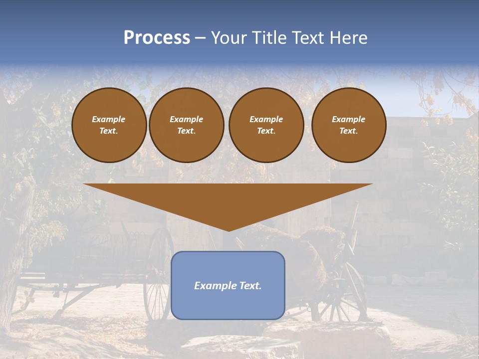 Pastoral Courtyard Turkey PowerPoint Template